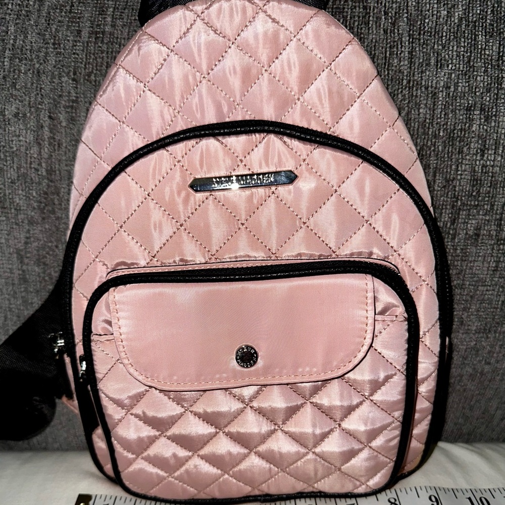 Steve Madden Blush Quilted Backpack - Picture 12 of 16